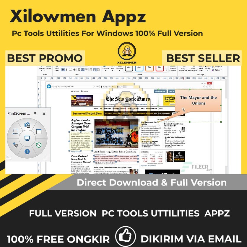 [Full Version] Gadwin PrintScreen Professional Pro PC Tools Software Utilities Lifetime Win OS - Alat tangkap layar untuk mengambil screenshot dengan cepat