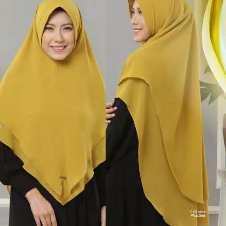 ☋ HIJAB/KHIMAR/KERUDUNG/CERUTY 2 LAYER ELHASNA ➩