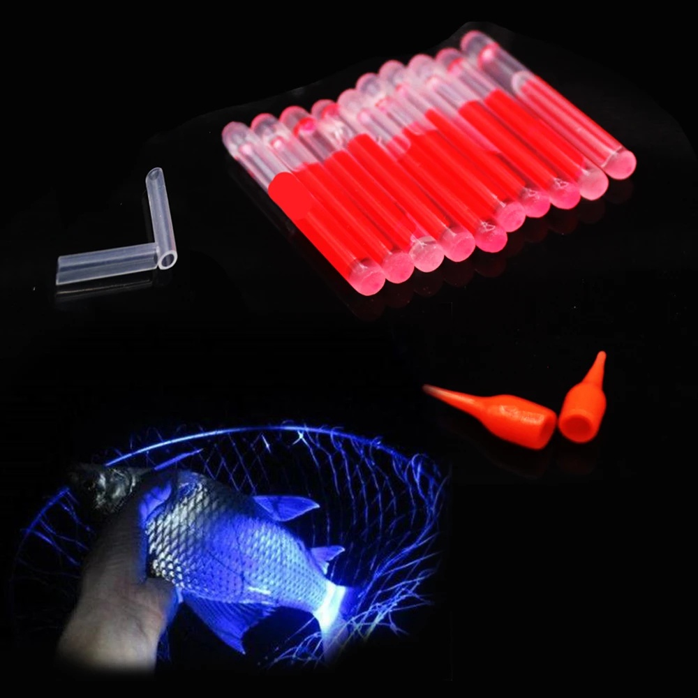 [Harga Grosir] 2per5/10Pcs Lightstick Neon Portabel Kualitas Tinggi Malam Memancing Float Rod Glow Stick Memancing Mengapung Lampu Tongkat Aksesoris Self-luminous