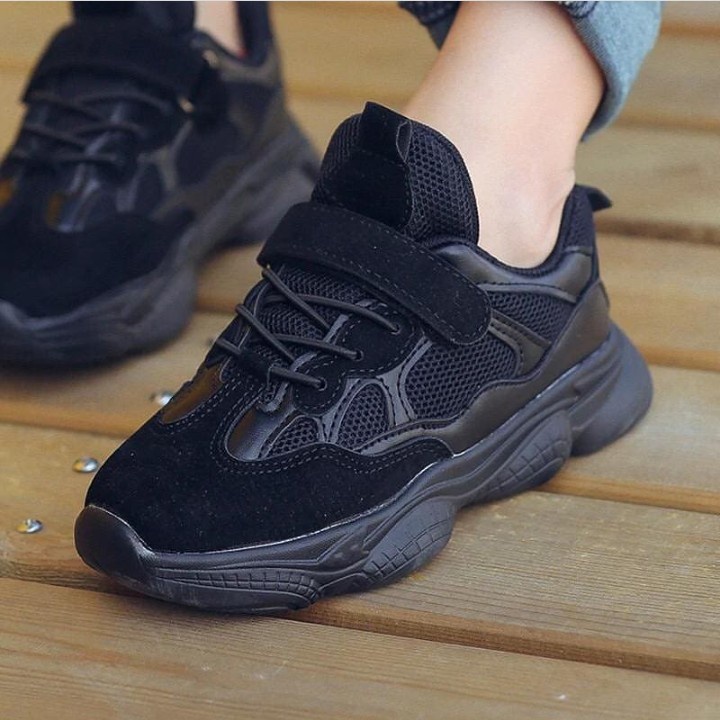 EKSA sepatu anak dark black