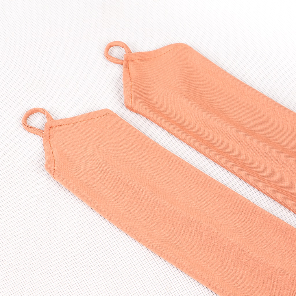 Bajuyuli Handsock Manset Tangan Cincin Polos Jersey - Orange - Premium Branded Baju Muslim
