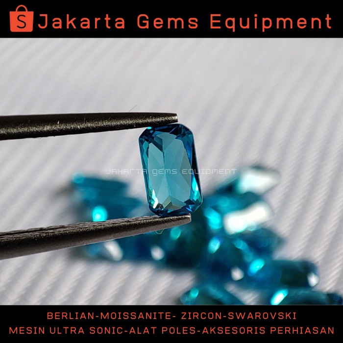 Batu Permata Zircon AAAAA - 3x5mm - Baguette / Batu Sirkon Permata Zircon A5