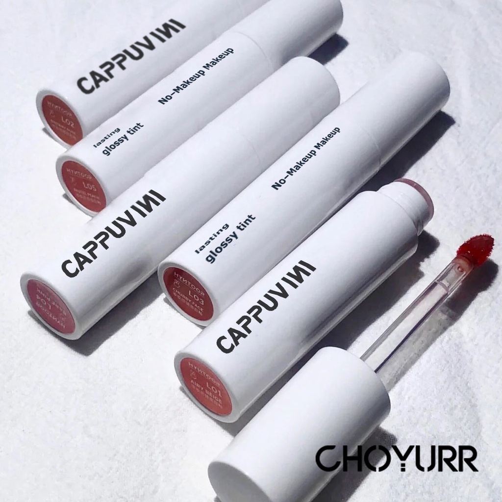 【COD】CAPPUVINI Lipgloss Lasting Glossy Tint / Lipgloss No-Stick Cup Tint  / Lip Cream Misty Matte /  Lip Tint Natural Korean Makeup-CH