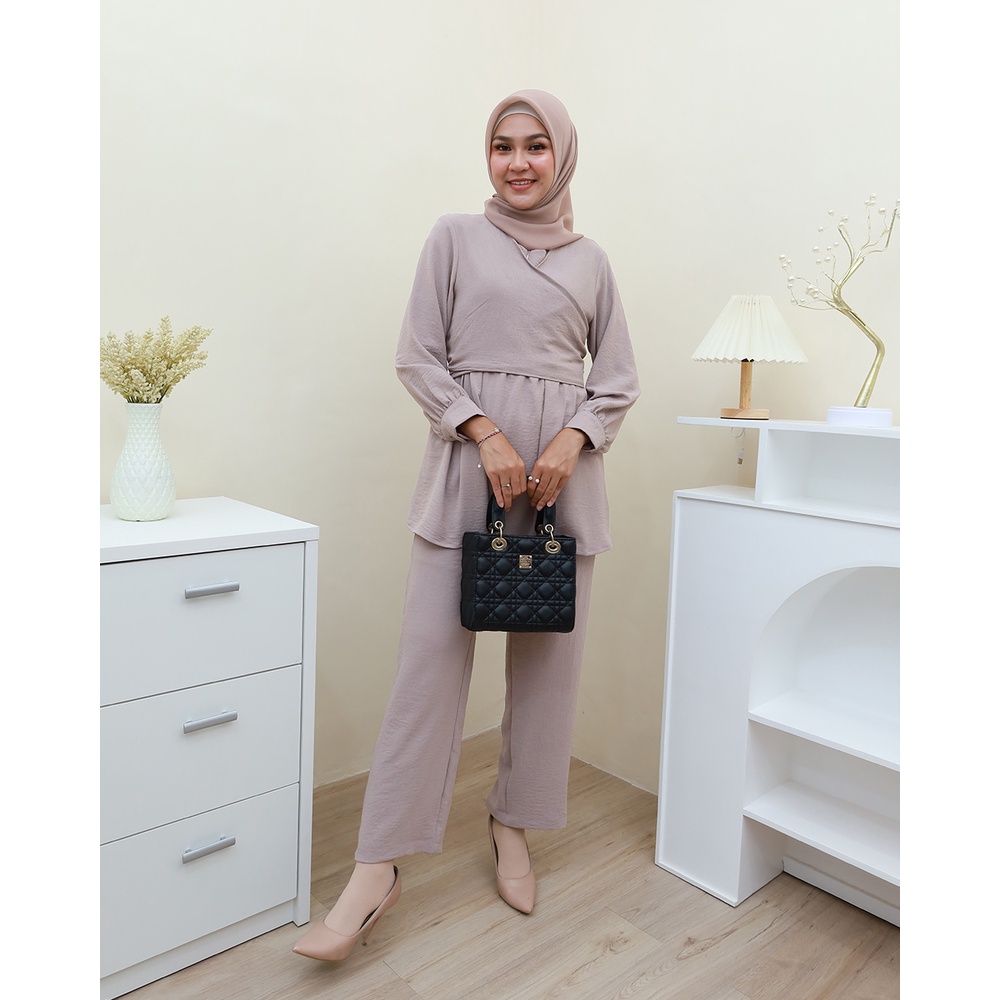 One Set BOBA - Setelan terbaru by Hijab Mamah icis