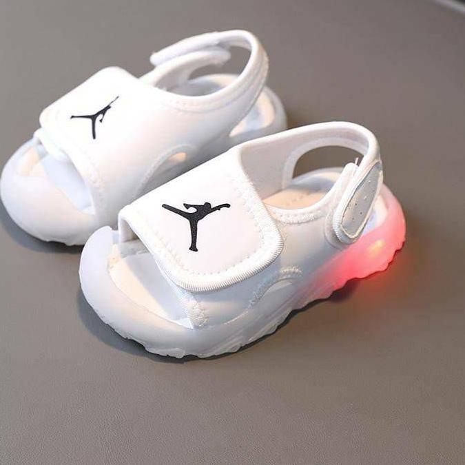 12.12 Brand Sandal LED Anak Laki Laki Perempuan Sandal Bayi Laki Laki Perempuan Jordan Kids Sandal J