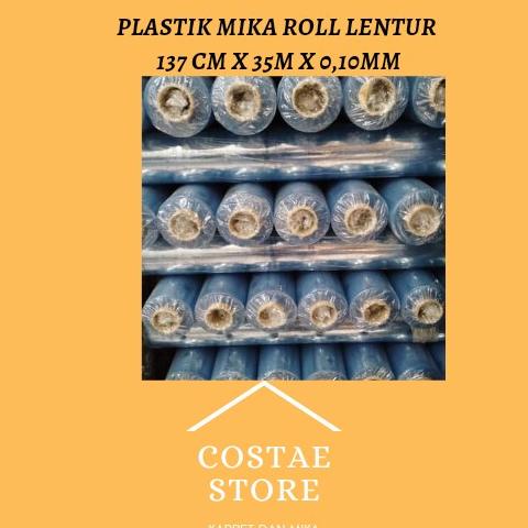 

mika plastik bening/lemas/per roll/murah/0.10 mm