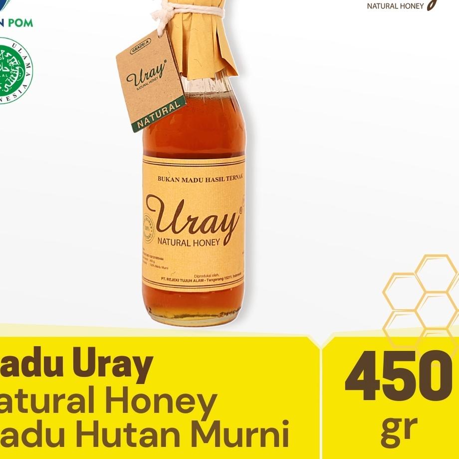 

♞ Uray Natural Honey 450gr - Murni - Hutan Asli ✰