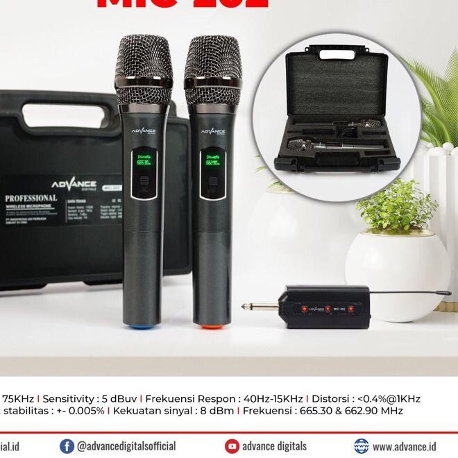 ✦ Mic Wireless Double Advance 301 Microphone Advance MIC 301 ♨