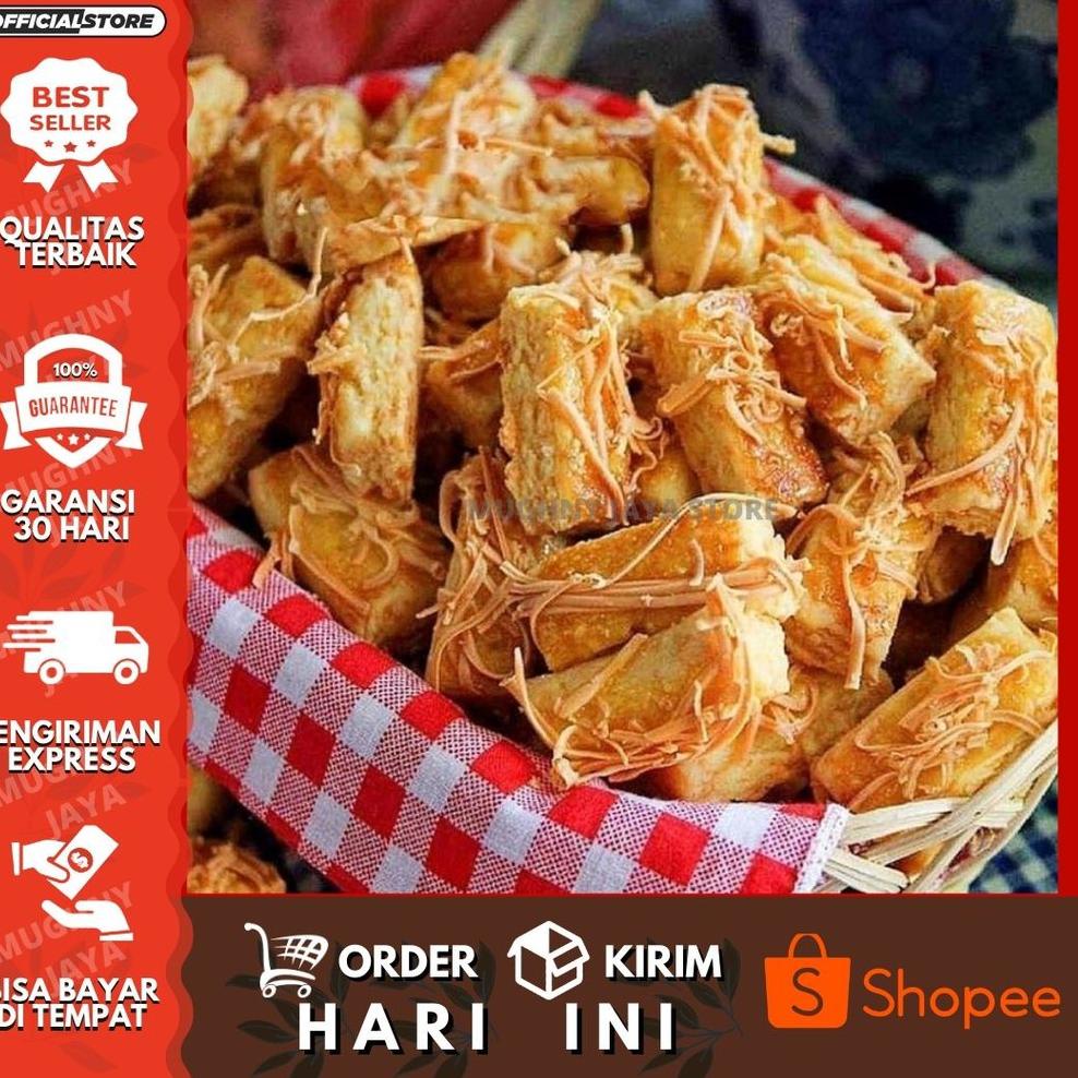 

MALL Terlaris !!! Kue Kering kastengel keju edam / Kue Kastangel Isi 250 gram (1/4 Kg Per Toples ) Paket Murah / kue cemilan keluarga / kue lebaran homemade