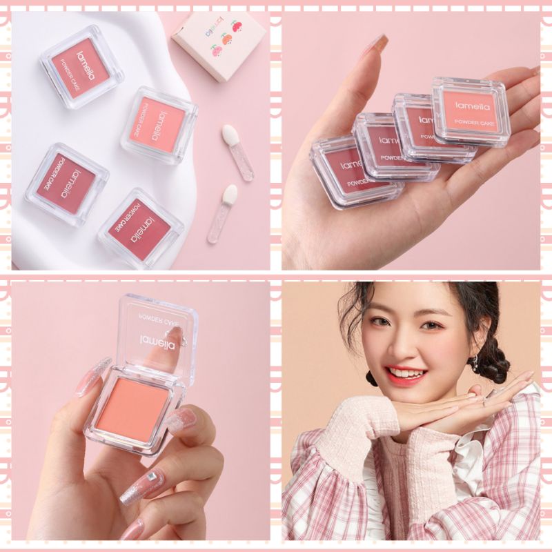 Powder Cake Blush On LAMEILA Latin Blusher Perona Pipi Original Terlaris