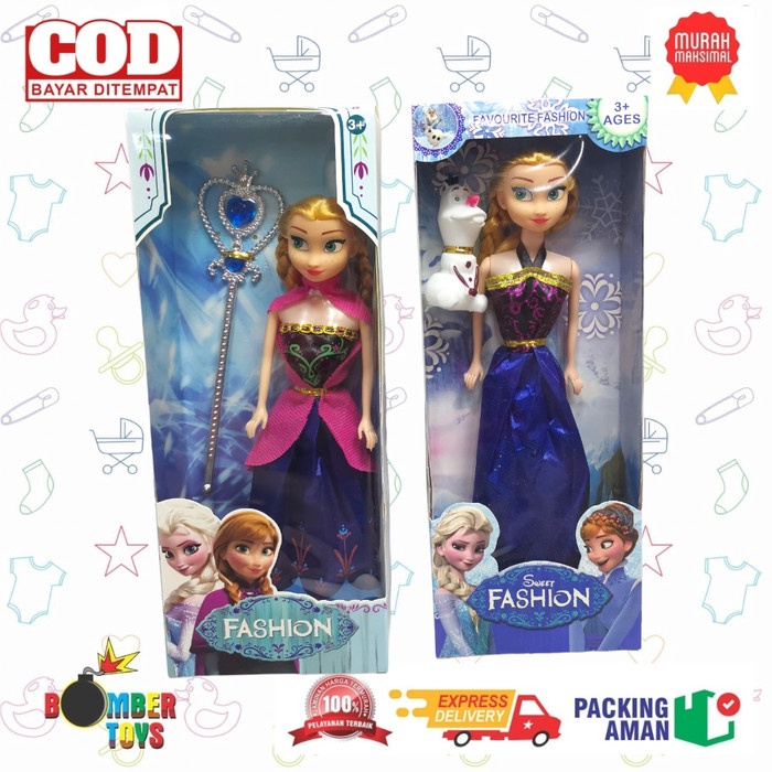 MAINAN ANAK PEREMPUAN BONEKA FASHION SNOW KARAKTER KADO LUCU PERI ANA