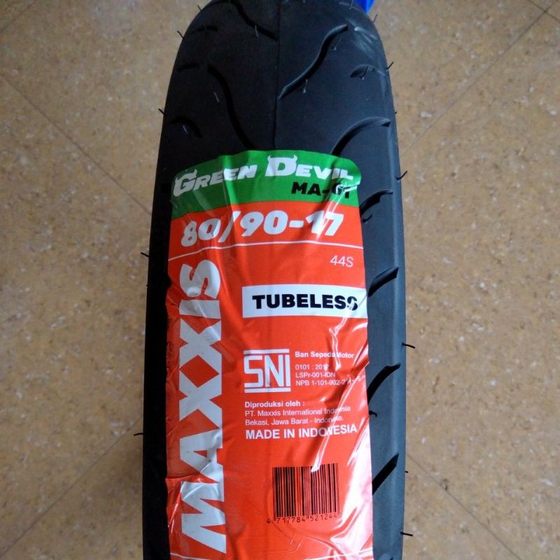 MAXXIS GREEN DEVIL 80/90-17 MA-G1 TL BAN LUAR RACING TUBELESS MOTOR HONDA BEBEK SPORT RACE MEDIUM CO