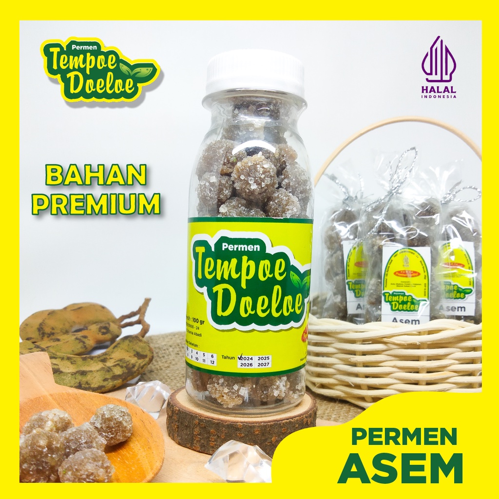 

Permen ASEM JAWA 100% Gula Asli Bahan Premium Merk Tempoe Doeloe