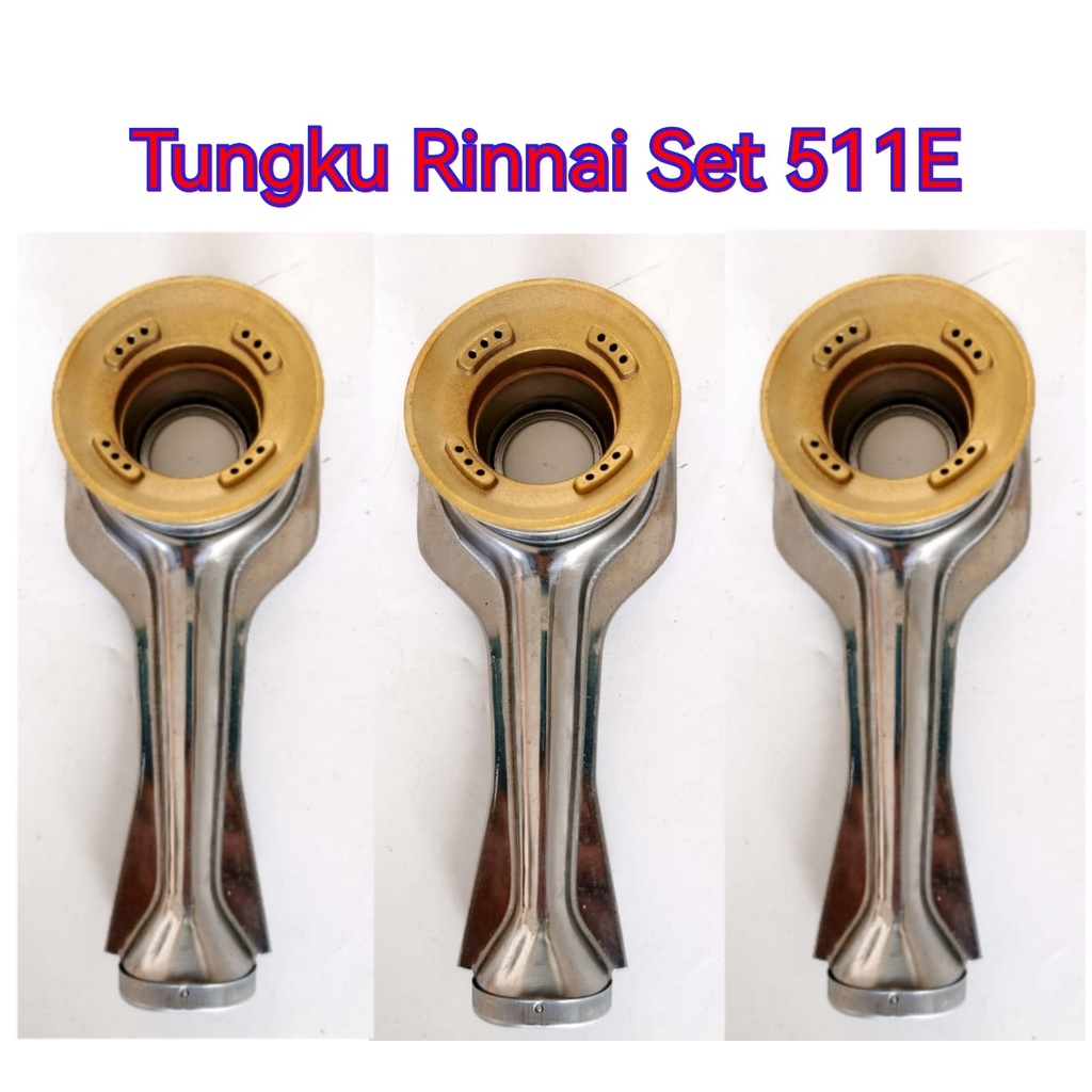 Tungku Kompor Rinnai Stainless Burner Ori Set 511E