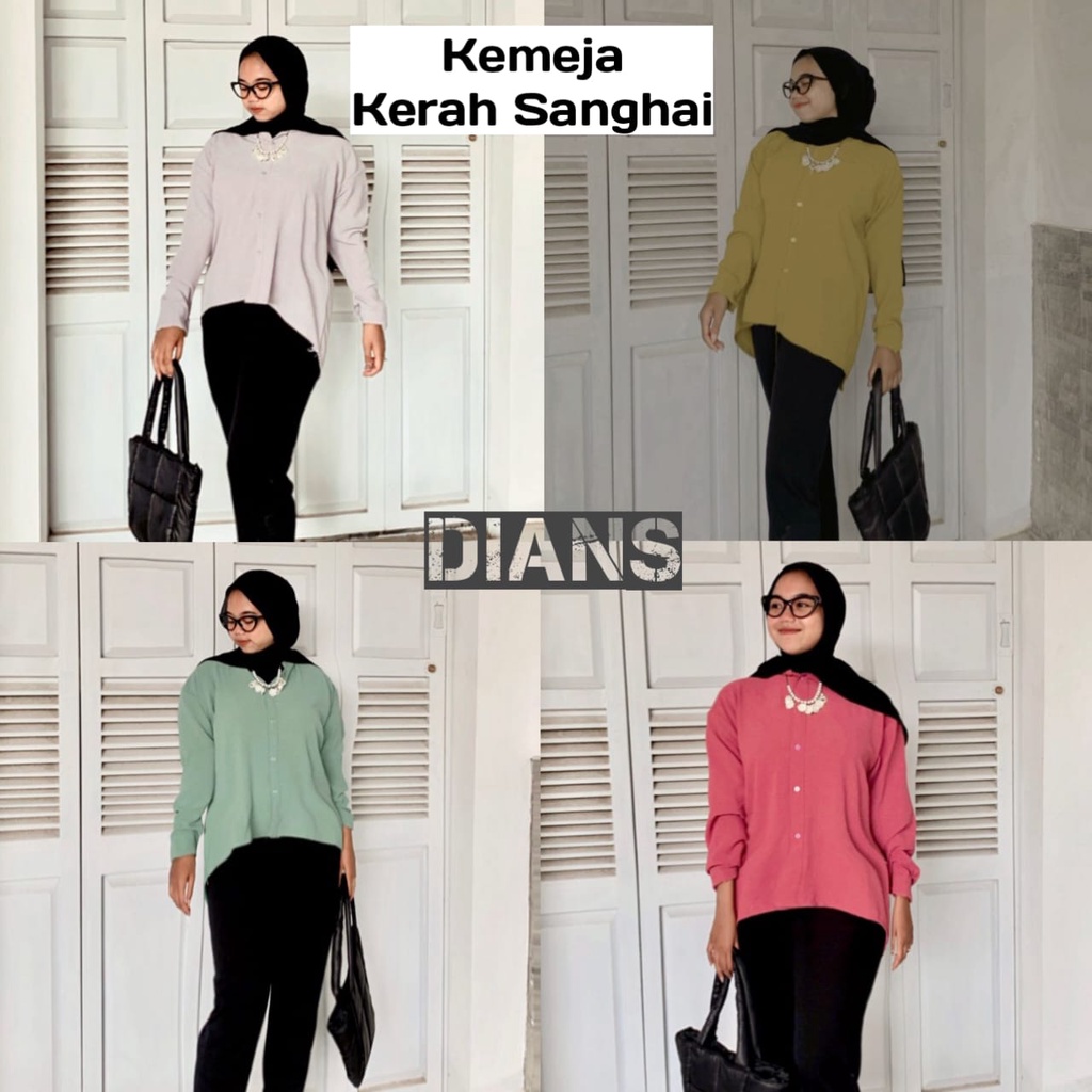 Kemeja Blouse Crinkle Part 2 // Atasan Wanita Best seller