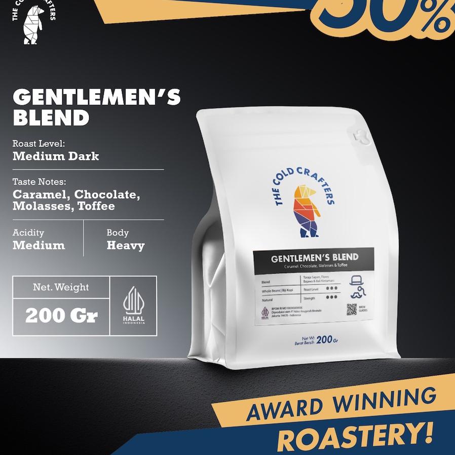 

▲ The Cold Crafters - Gentlemen's Blend Espresso Arabica Biji Kopi Roasted Beans - BIJI KOPI 100gr/200gr/1kg ♢