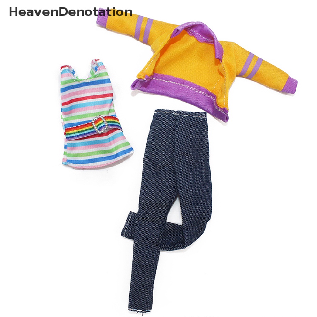 [HeavenDenotation] 1set 30cm Gaun Boneka Winter Dress Set Boneka Dressing Boneka Hadiah1:6 Gaun Boneka HDV