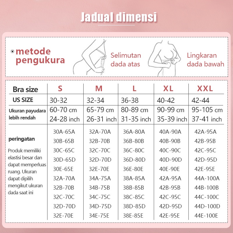 ANGEL MOMMY IBU Bra Menyusui Jumbo Kancing Depan Tanpa Kawat Hamil Murah Bh Menyusui Bahan Katun-1