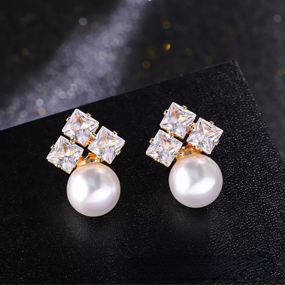 Deartiara Temperamen Korea, Fashion, Anting Serbaguna, Anting Trendi, Anting Mutiara Imitasi Bermutu Tinggi