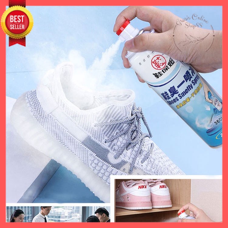 GOS -D404- Spray Penghilang Bau Sepatu - Deodoran Anti Bau Kaki Semprotan Pewangi