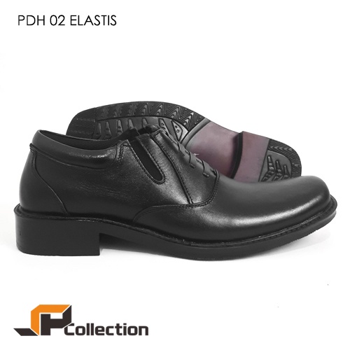 SEPATU PDH PRIA Bahan Sepatu Kulit Asli Untuk Sepatu Dinas Ready Sepatu Big Size Besar PDH 02 Elastis