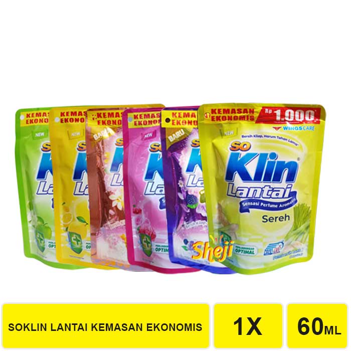 SOKLIN LANTAI 60 ML KEMASAN RP.1000,-