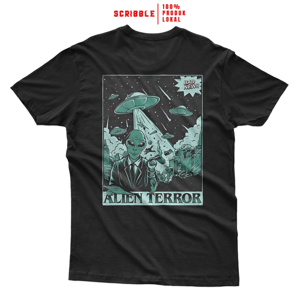 Kaos Vintage Bad News Alien Telor | Kaos Keren Terbaru | Kaos Desain Import