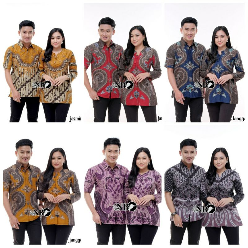 BAJU BATIK WANITA MODERN MONALISA GENES M,L,XL asli PEKALONGAN