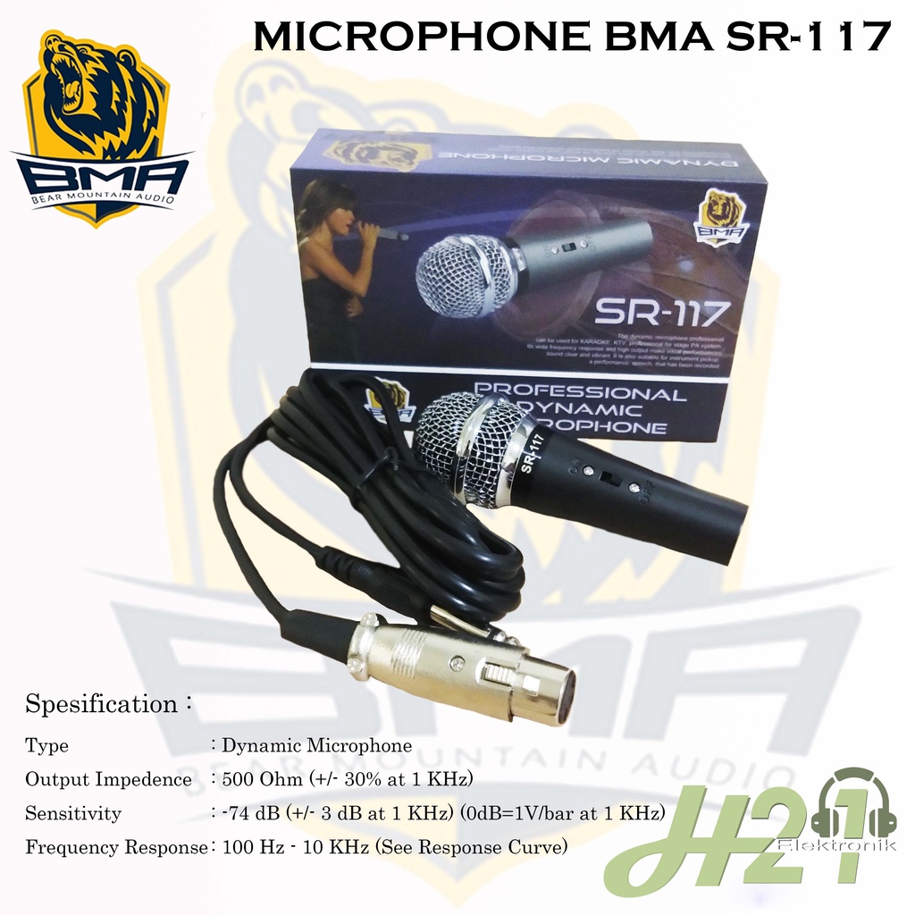 MIC BMA SR 117 Microphone BMA 117 Mic Kendang Mic Suara Dut