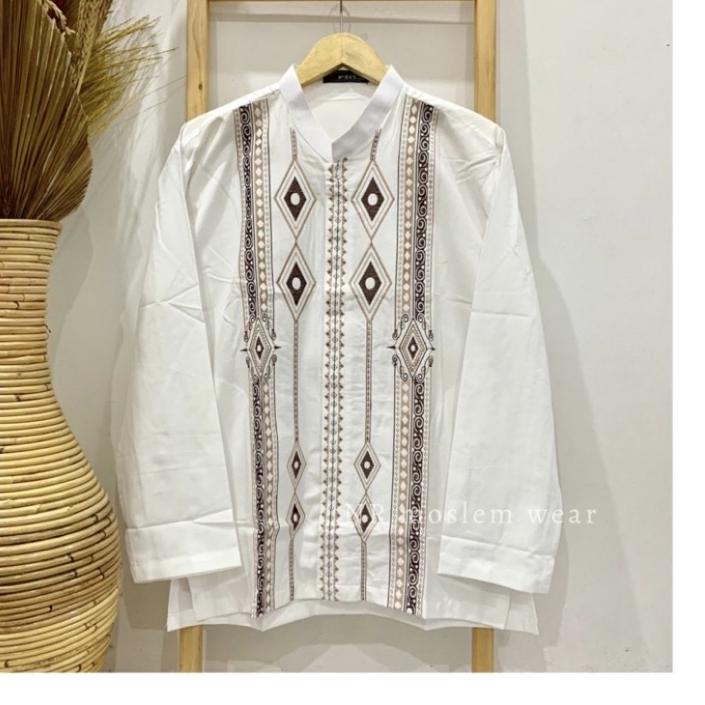 ✭ BAJU KOKO JUMBO LENGAN PANJANG, KOKO PUTIH LENGAN PANJANG (EL-04 JUMBO) ♠