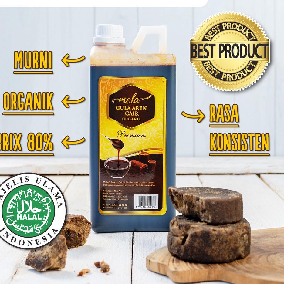 

➹ Mola Gula Aren Cair Premium 1 Liter ❀