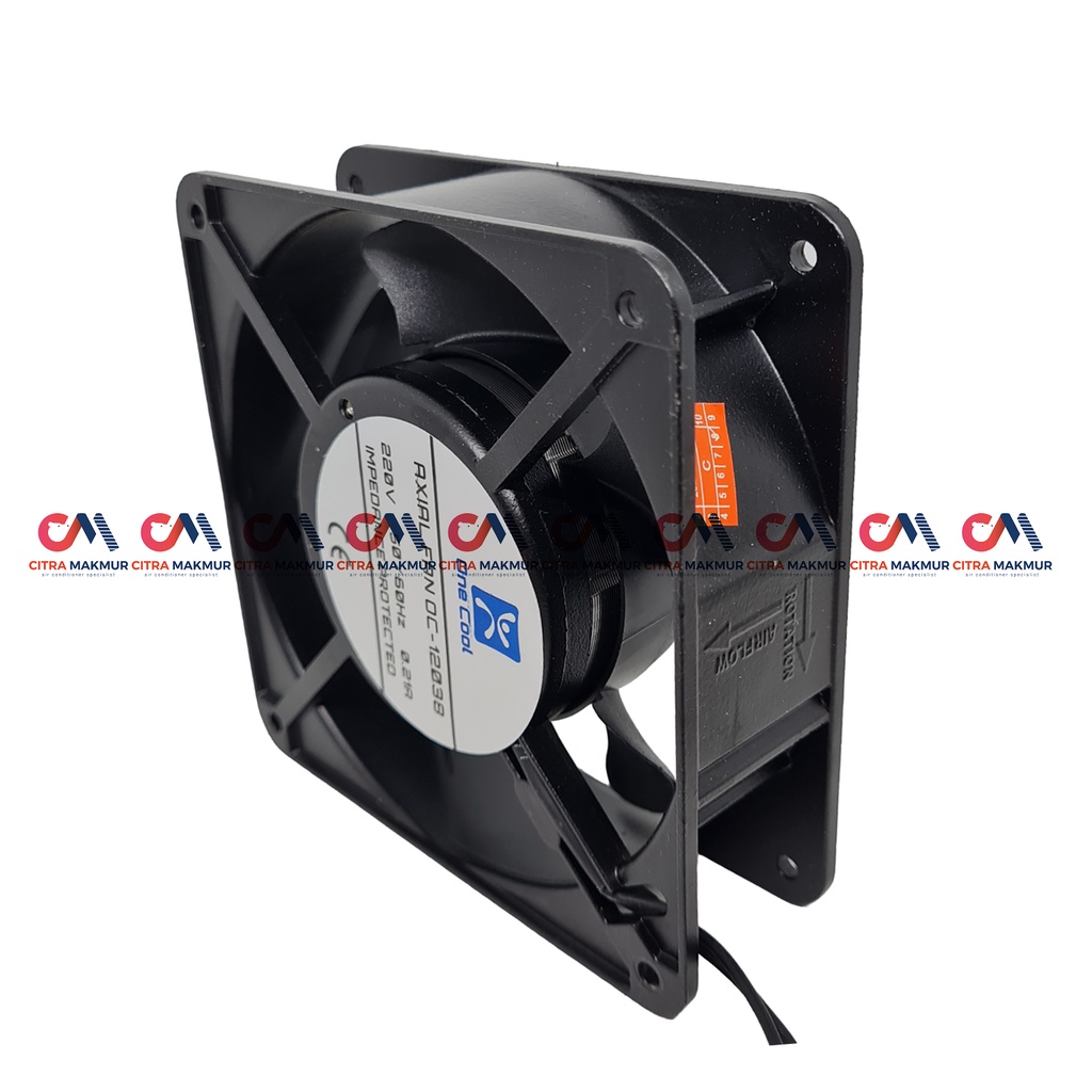 Axial Fan Kipas Pendingin Kondensor Evaporator Chiller Freezer Kulkas 12 Cm Tinggi 3.8 Cm 220 Volt