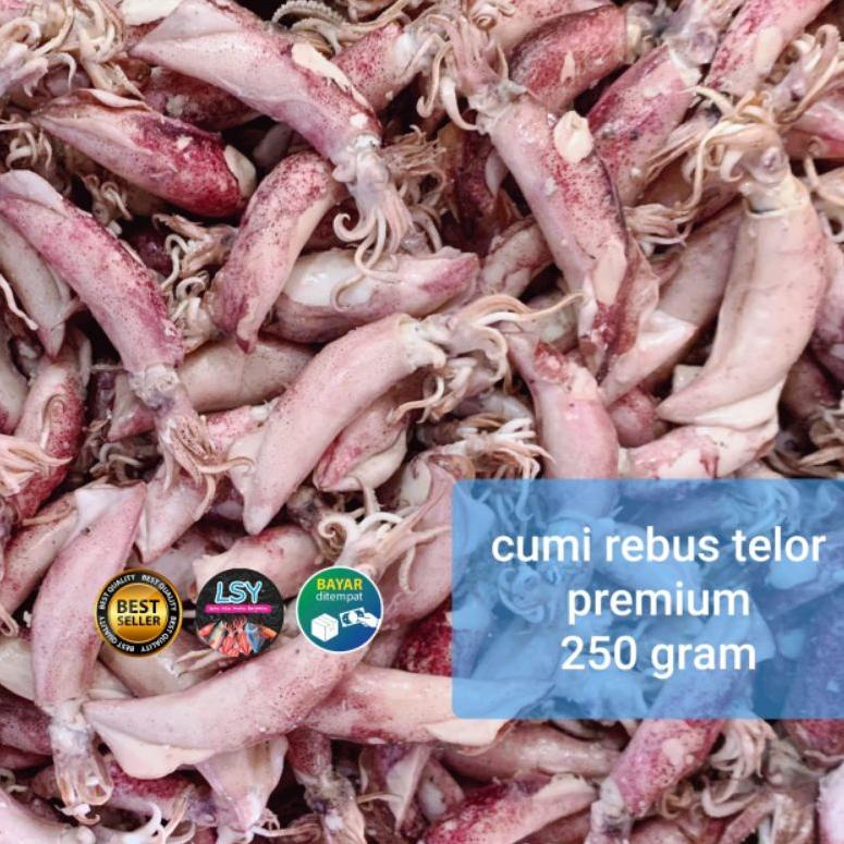 

【MEGA SALE】 ikan asin cumi rebus telor premium 250gram