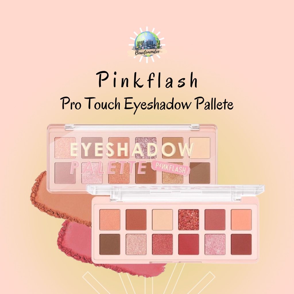 PINKFLASH Pro Touch Eyeshadow Palette Pinkflash Eyeshadow Palette Pinkflash Pink Dessert 12 Shades E