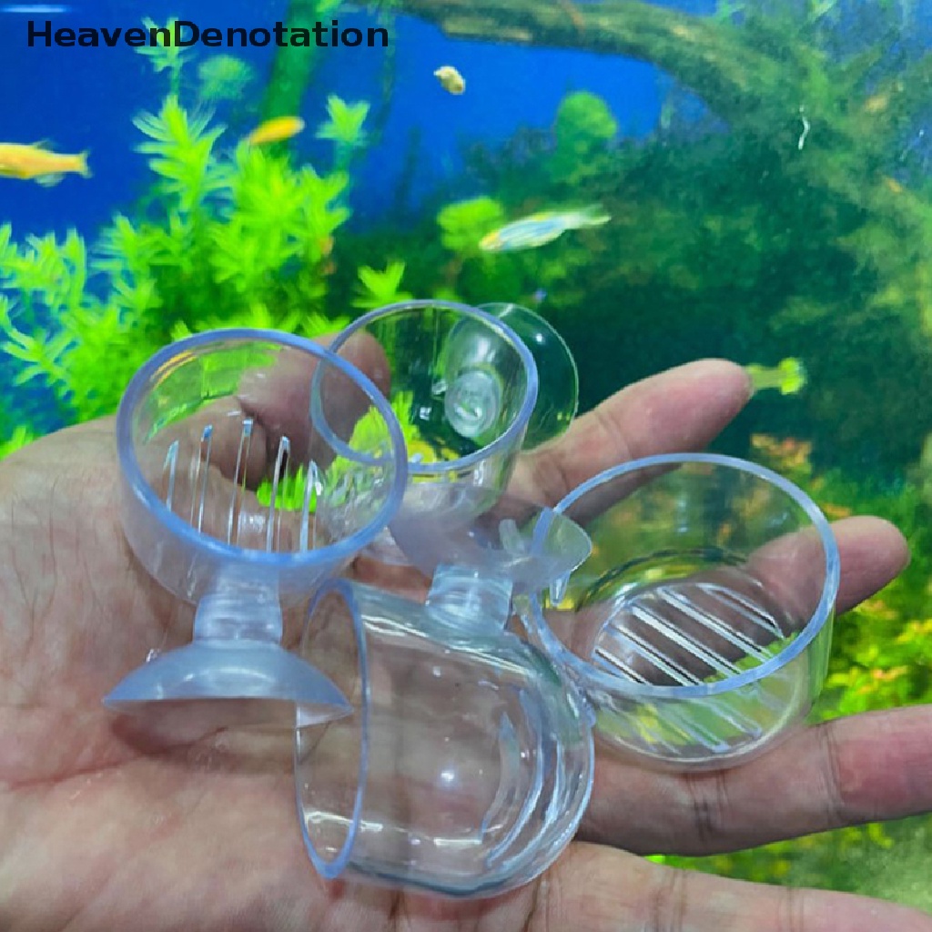 [HeavenDenotation] 1pc Dekorasi Aquarium Gantung Ikan Mini Crystal Glass Pot Cylinder Cup HDV