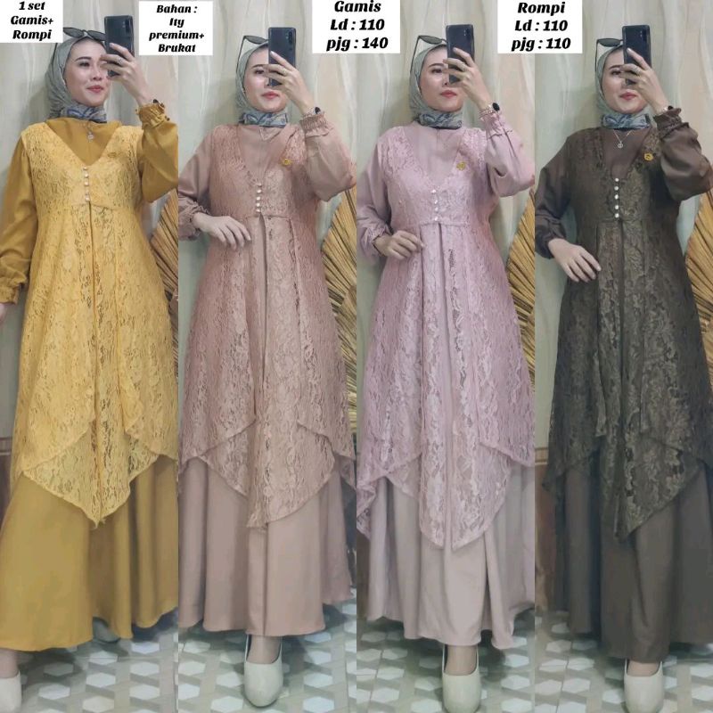 Harga Gamis Inner DAN Outer Terbaru Jan 2025 |BigGo Indonesia