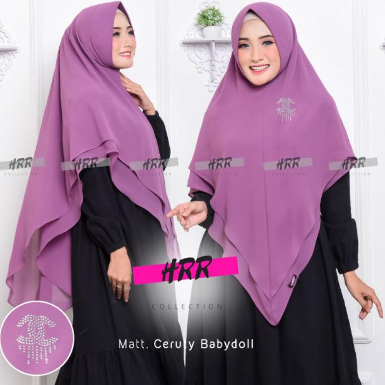 Tren Terbaru KHIMAR 2 LAYER RUNCING, HIJAB 2 LAYER LANCIP JUMBO