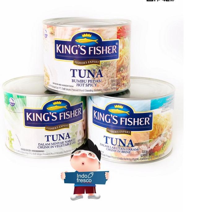 

❆ King's Fisher Tuna In Canned- Daging Tuna Kaleng 1800g ➴