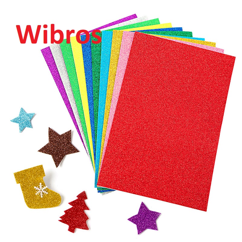 

InJO Eva foam art glitter sticker 20x30 ( 10 pcs, mix colour)