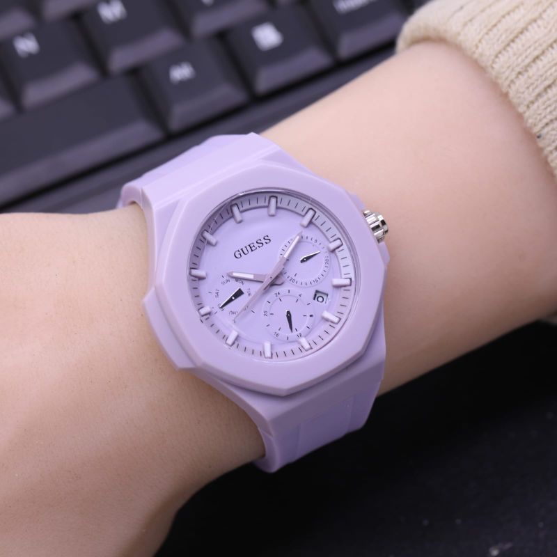 JAM TANGAN GUESS RUBBER TANGGAL FREE GELANG RUBBER SPORT