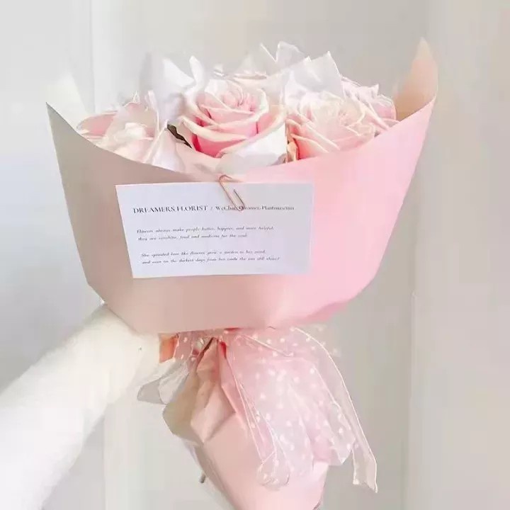 [20 Lembar] Kertas Buket Bunga Gradasi Warna / Kertas Cellophane Gradasi / Flower Wrapping Paper Gradient / Cellophane Gradient