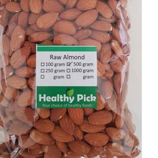 

⅍ Raw Almond Whole 500gr Almond Mentah ➲