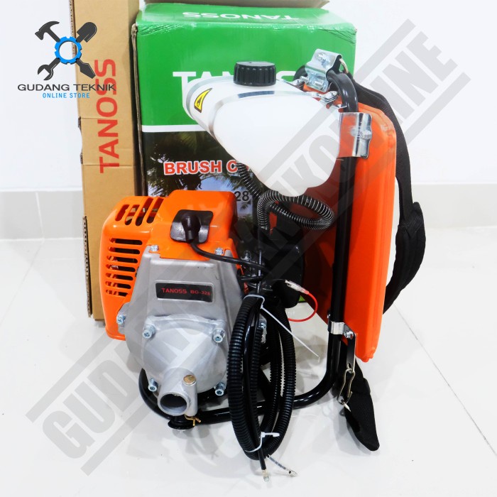 Mesin Potong Rumput 328 2Tak TANOSS / Mesin Pemotong Rumput Padi 2 Tak Gendong - Portable Brush Cutter PADDY REAPER