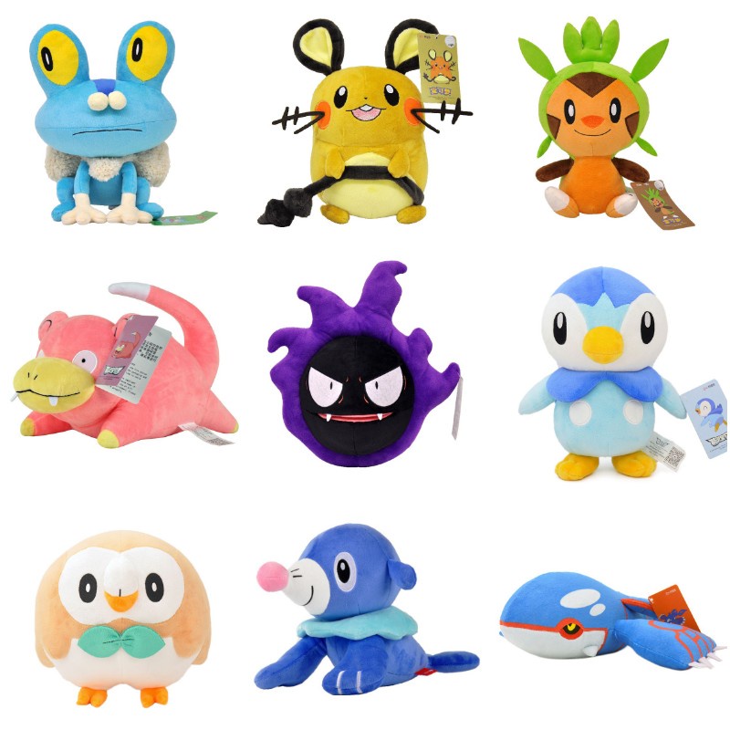 Kualitas Tinggi Dedenne Gastly Rowlet Piplup Mainan Mewah Xmas Stuffed Dolls