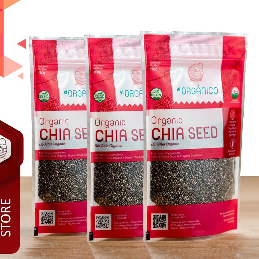 

➢ Chia Seed Organic El Organico 100gr (Triple Pack) ☊