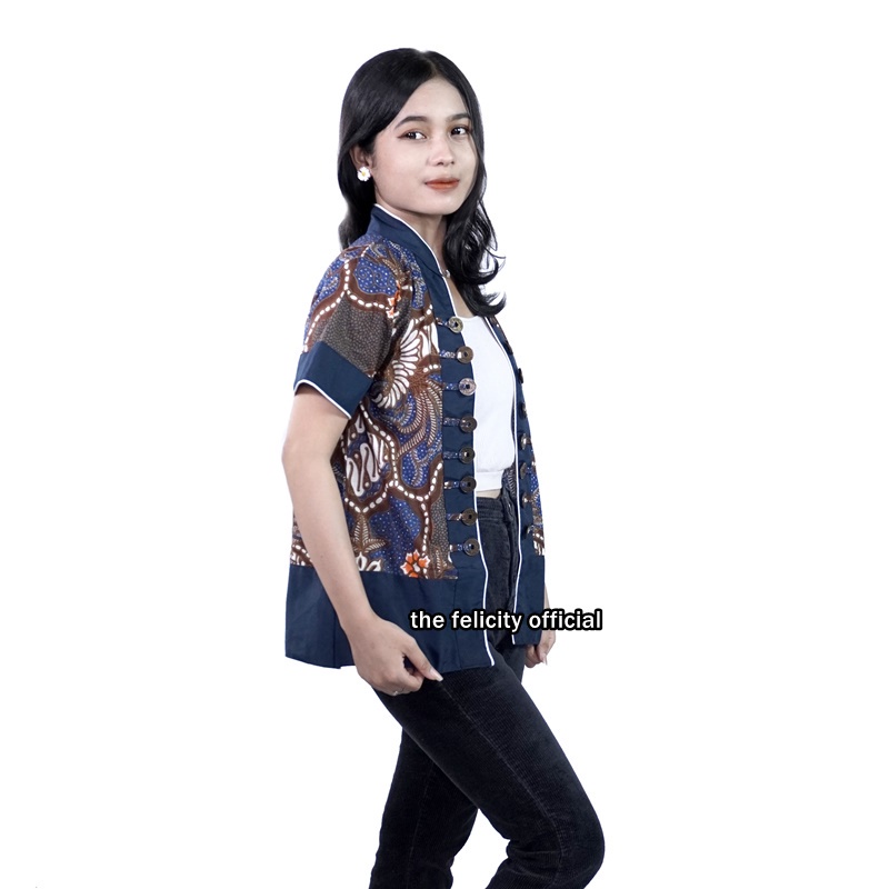 Blazer Bolero Atasan Wanita Batik Couple Seragam Atasan Hem Pria nutella