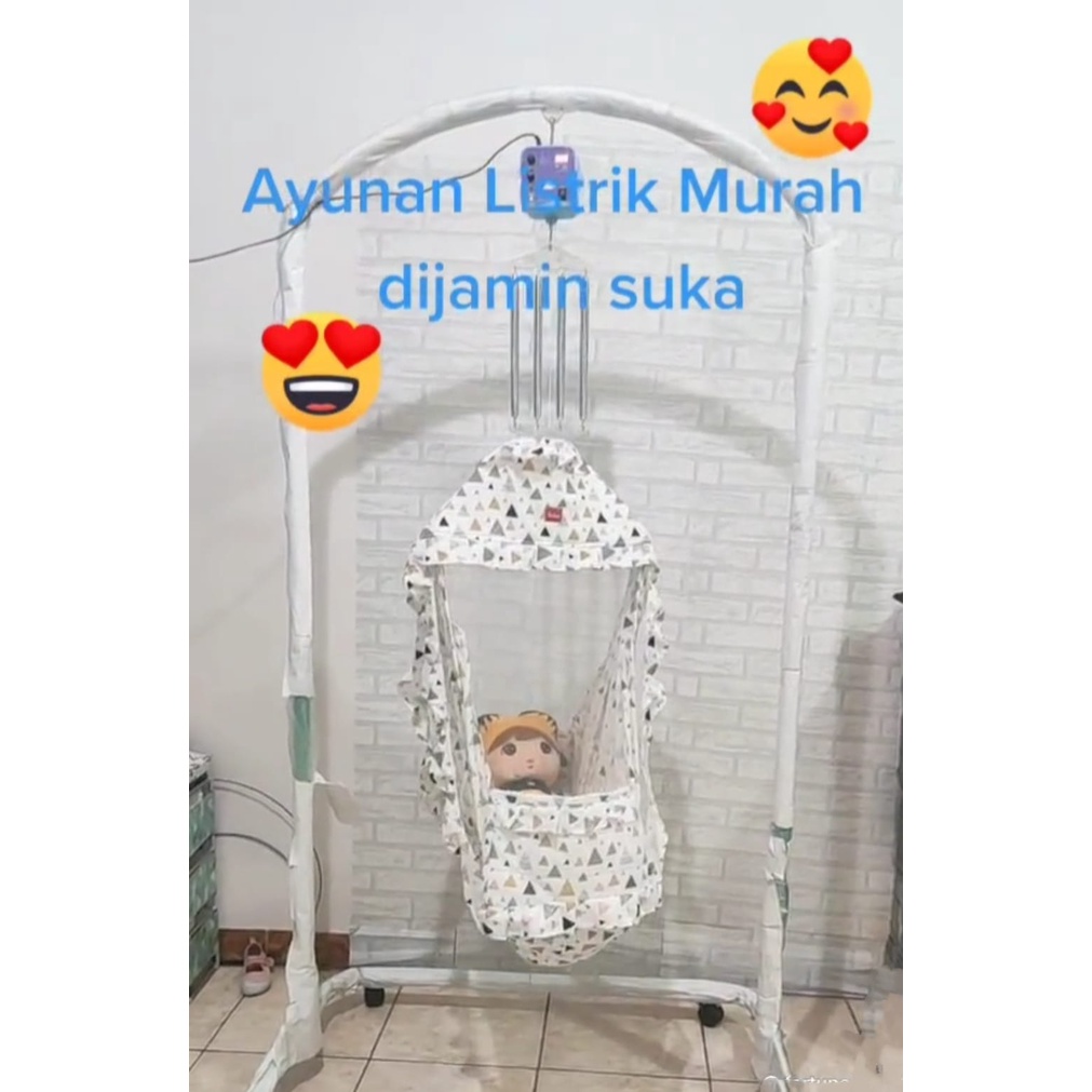 AYUNAN BAYI KELAMBU/SET AYUNAN KARAKTER KAIN KATUN/AYUNAN KASUR SET KELAMBU