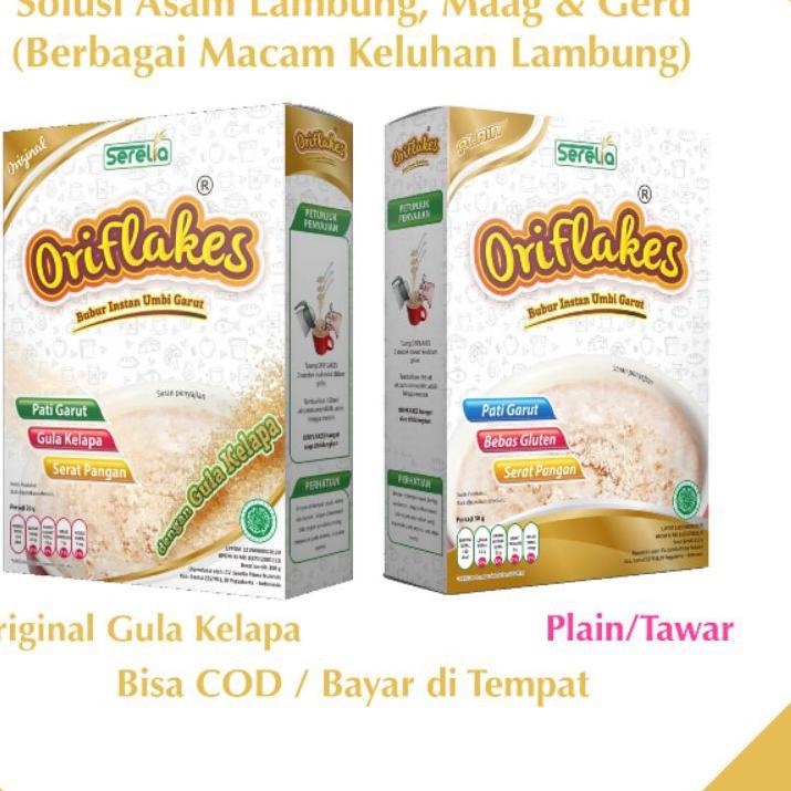 

♦ Oriflakes Original Sereal Umbi Garut Asam Lambung Maag Gerd Original 350 gram ( Bisa COD ) ✳