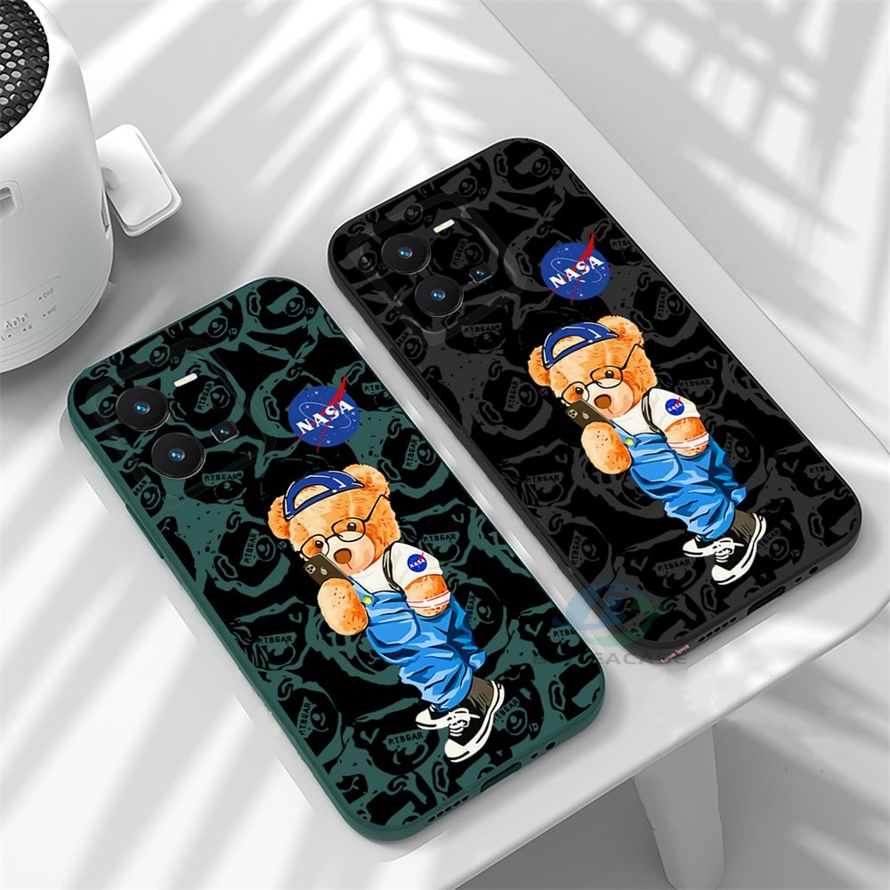 IPHONE Case Kompatibel Untuk Iphone14 Pro Max IPhone13 Pro Max IPhone11 IPhone12 IPhoneX XR Xs 6 6S 78 Plus Xs Max Kartun Cowboy Muppet Beruang Silikon Phone Case Binteacase