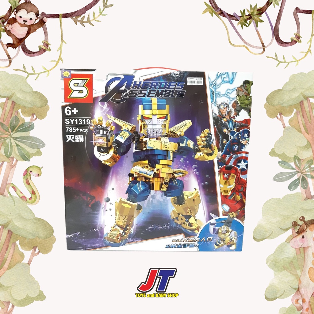 Lego Thanos Assemble Heroes | Mainan Lego Anak